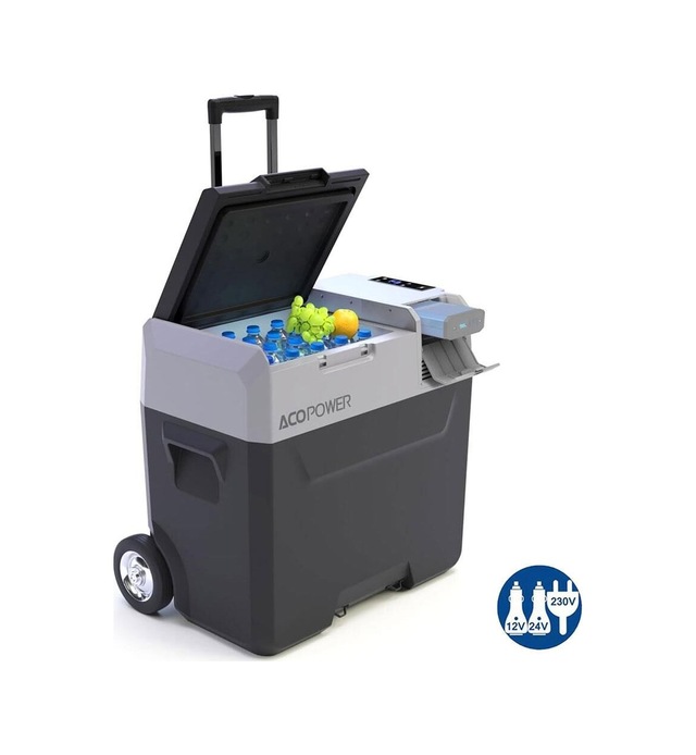 Acopower Px50 12/24/220volt 50litre Kompresörlü Tekerlekli Outdoor Oto Buzdolabı Akü Dahil Değildir Fr Px50