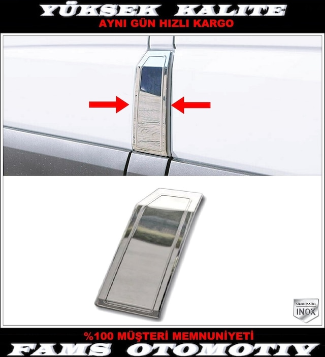 Vw Crafter Krom Depo Kapağı 2006-2016 Arası Paslanmaz Çelik