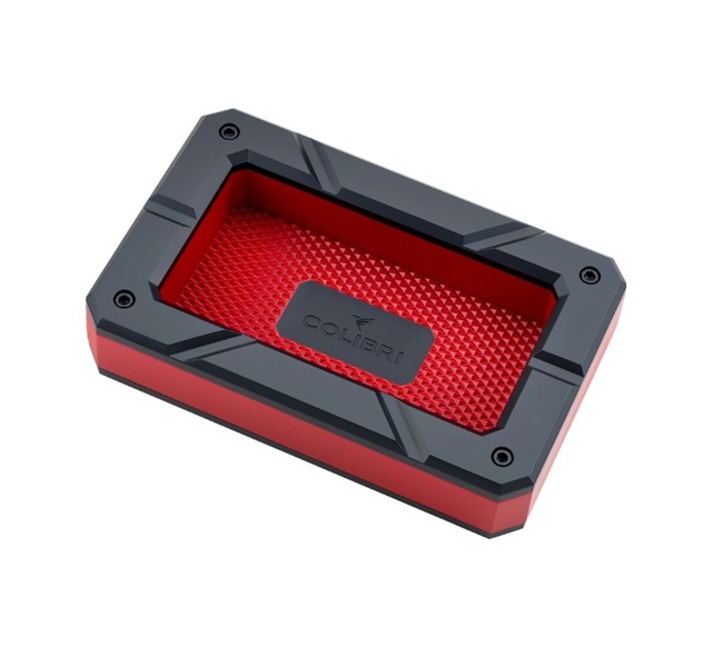 Colibri Rally Ashtray Siyah - Kırmızı Puro Küllüğü Tr9940