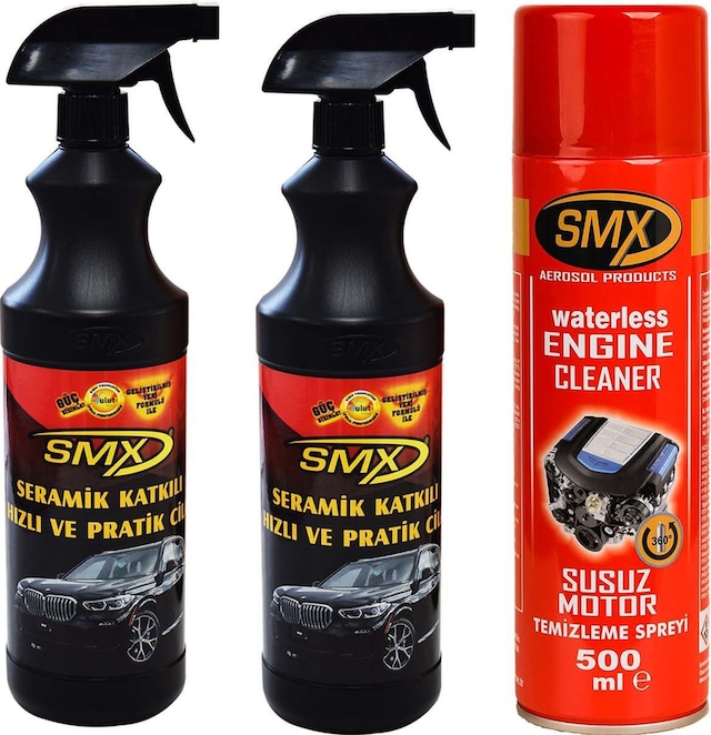 Smx Seramik Katkılı Cila 2 Adet / Susuz Motor Temizleme Spreyi