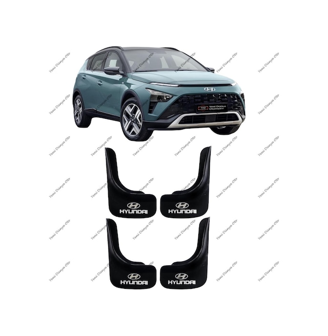 Hyundai Bayon Uyumlu 4'lü Ön Arka Paçalık Çamurluk Tozluk HYU1UX015