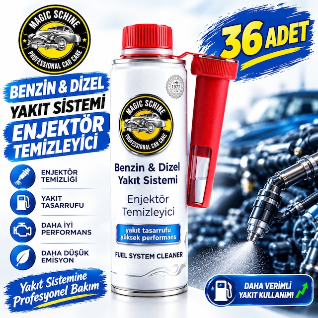 36'lı 300 Ml Yeni Nesil Benzin/dizel Yakıt Sistemi Enjektör Temizleyici