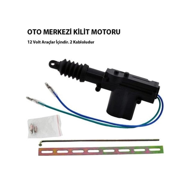 Merkezi Kilit Motoru Tek Motor 2 Kablo 12 Volt ( Arka - Bagaj )