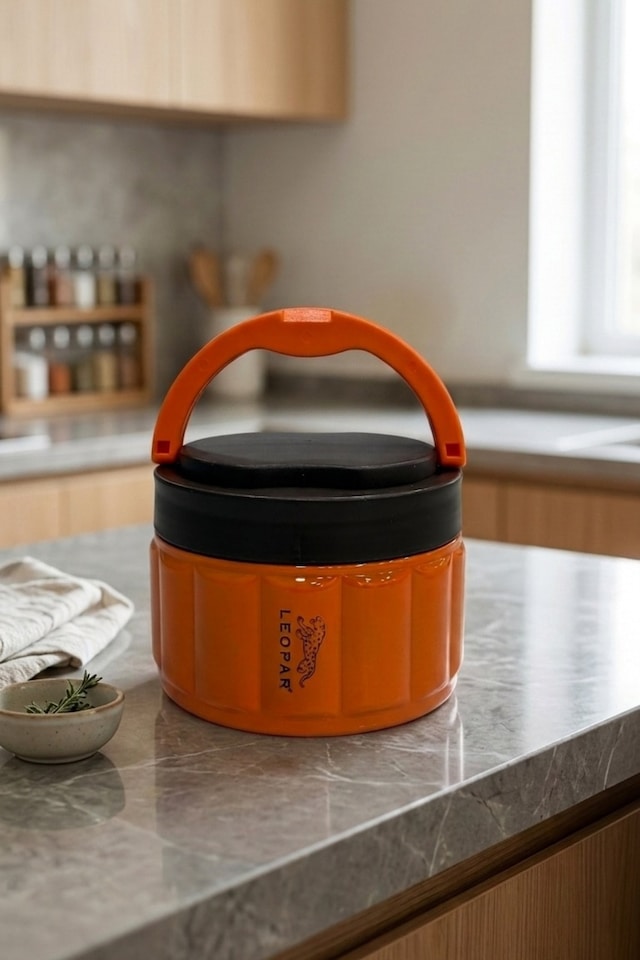 Cooker Leopar 1,1 Litre Yemek Termosu Yk1854 Turuncu