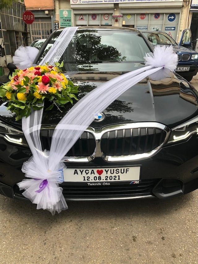 Düğün Plakası, Gelin Araba Plakası, 1 Adet 317942529