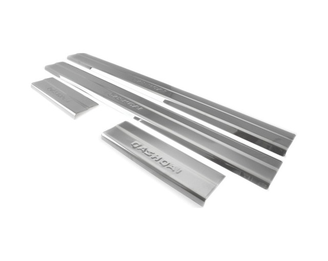 Nissan Qashqai Uyumlu 2007-2013 Krom Kapı Eşiği 4 Parça Paslanmaz Çelik