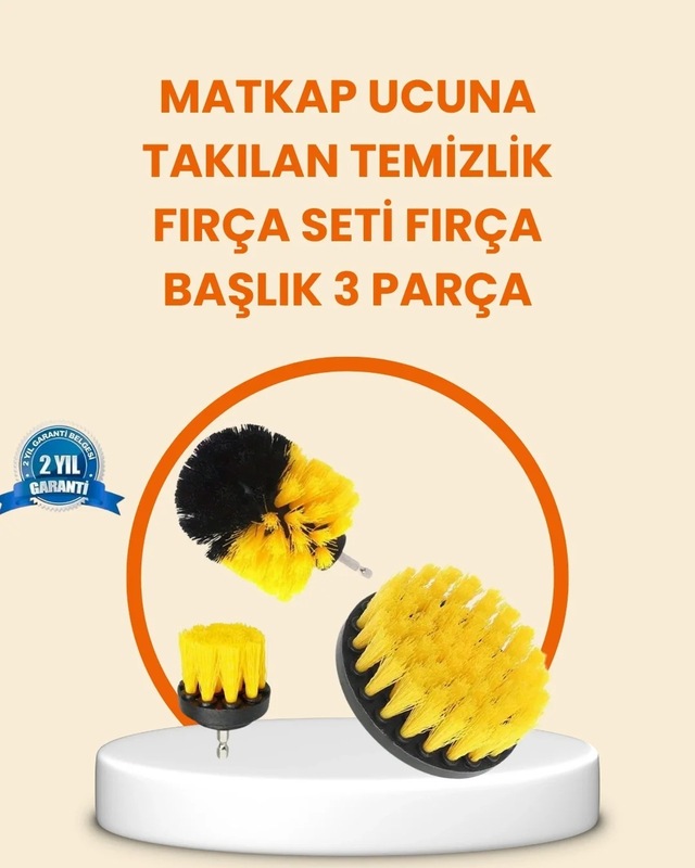 Ers Matkap Ucu Fırça Seti Halı Fayans Zemin Temizliği