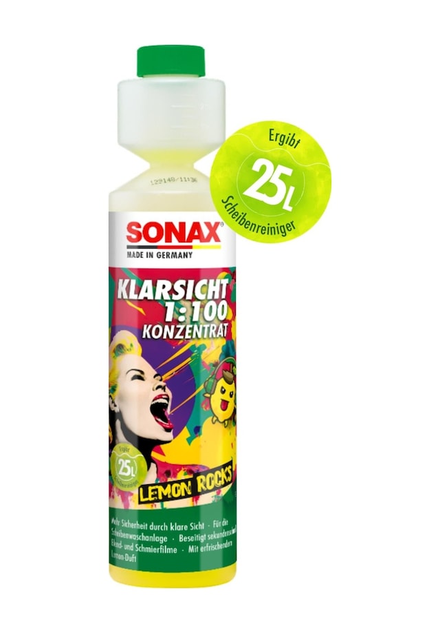 Sonax Konsantre Cam Suyu Limon 1:100 250 Ml