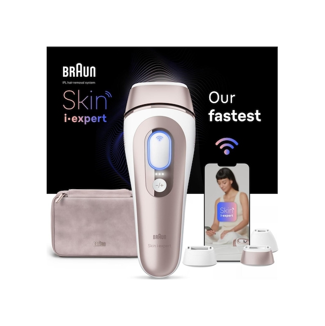 Braun Ipl Skin İ Expert, Evde Tüy Alma, Ücretsiz Uygulama, Çanta, Gillette Venus, 3 Başlık, Pl7253 Beyaz