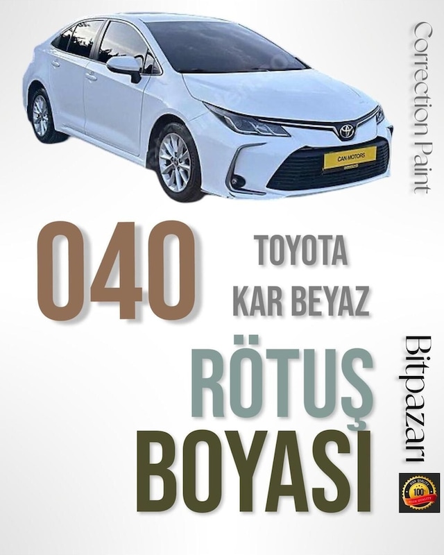 Toyota Auris, Corolla, Prius, Land Cruiser, Rav 4, Verso Kod 040 - Rötuş Boyası 20ml.