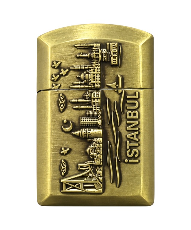 Hunter Soft Flame İstanbul İstanbul Design Gold Çakmak Ack027