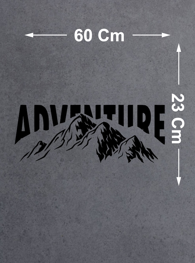 Macera Dağ Adventure Sticker - 4x4 Off Road Avcı Kamp Sticker - 00233 60X23 Cm