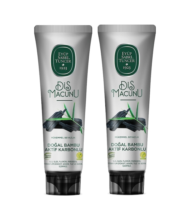 Eyüp Sabri Tuncer Doğal Bambu + Karbonlu Diş Macunu 2 x 90 ML