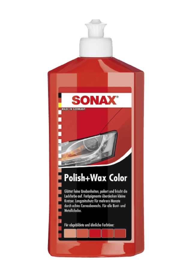 Sonax Renkli Nano Parlatıcı Ve Koruyucu Cila Kırmızı 500 Ml
