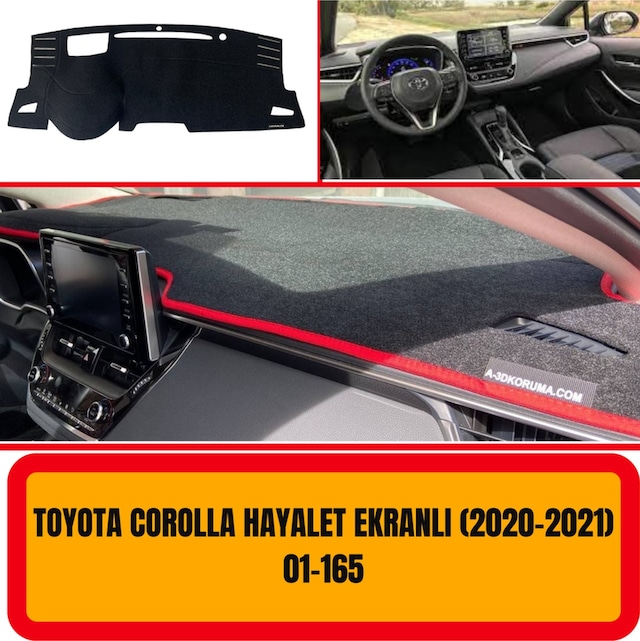 Toyota Uyumlu COROLLA 2019+ HAYALET EKRAN ÖN GÖĞÜS / PANEL / TORPİDO KORUMASI - KILIFI - HALISI