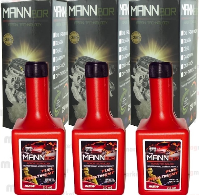 Mannbor Nano Teknolojili Benzin Yakıt Katkısı 250M 3 Adet