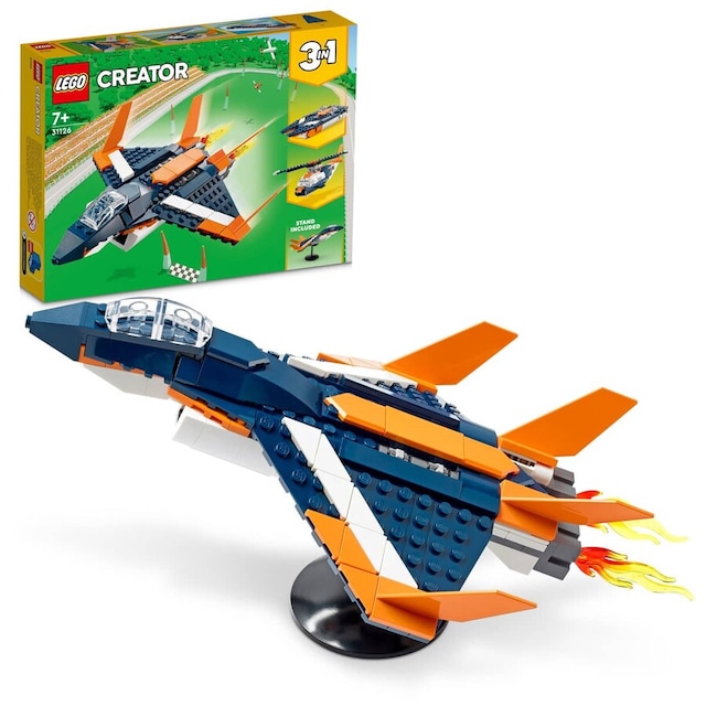 LEGO Creator 31126 3'ü 1 Arada Süpersonik Jet 215 Parça