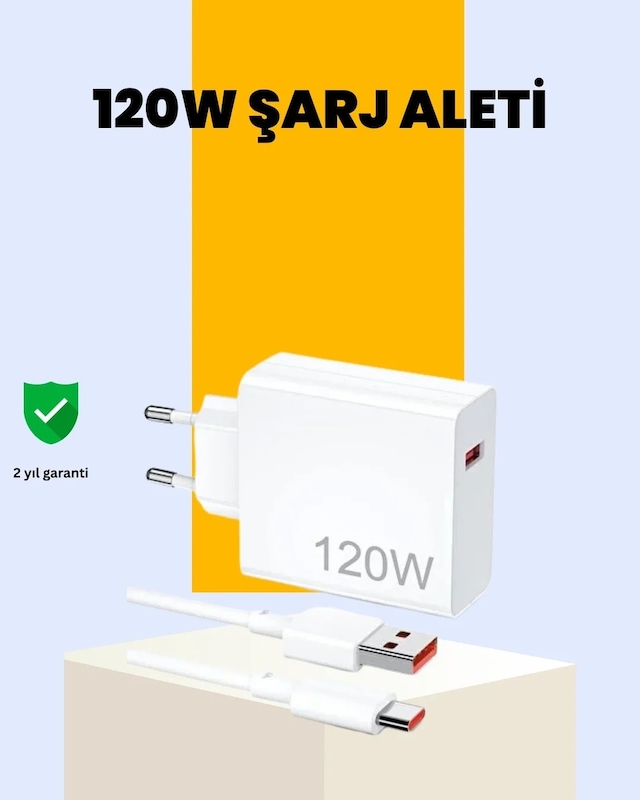 Ers 120 Watt Type C Hızlı Şarj Cihazı Reno 4 5 6 Uyumlu