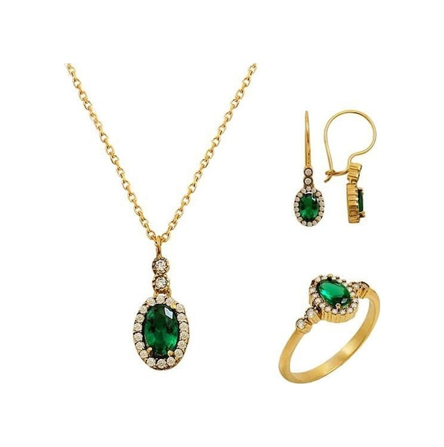 Mini Yeşim Set 6,45 Gram 14 Ayar Altın