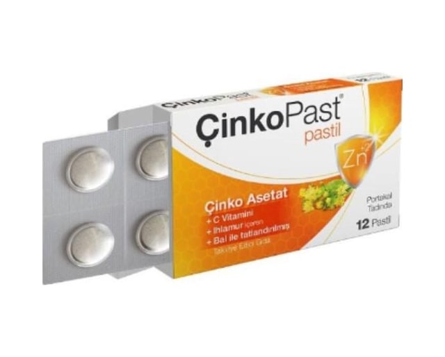 Çinkopast C Vitamini Ihlamur Bal Pastil 12'li