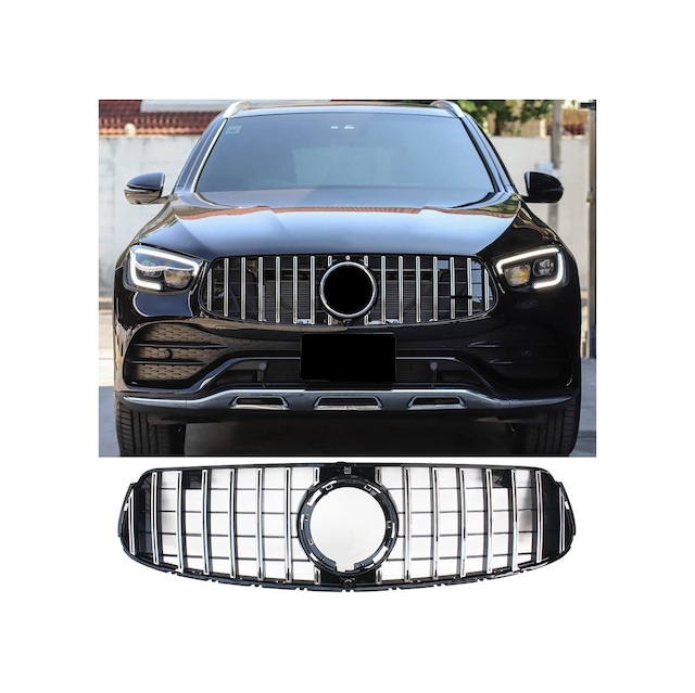 Autogp Mercedes Glc X253 Gtr Ön Panjur Izgara Seti Amg 2020+ Agp-sm-x253-5550
