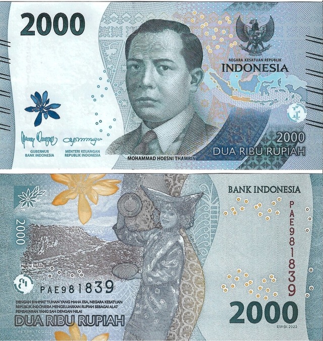 Endonezya 2022 Yılı 2000 Rupiah Yabancı Kağıt Para Çil Unc Koleksiyon Para