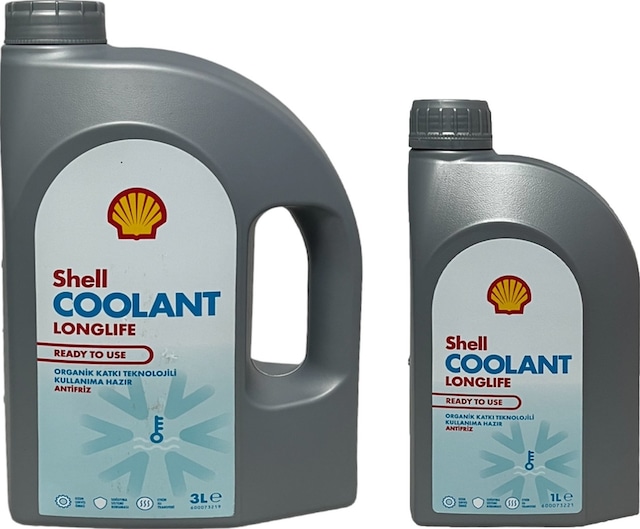 Shell Coolant Longlife 4 Mevsimlik Kırmızı Antifriz 3+1 Litre