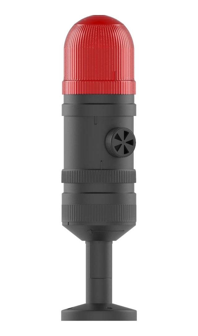 Mesan Ø70 300 Seri Multi Led Buzzer Tüp Montaj Kırmızı 24vdc Ms 317.1.24vdc