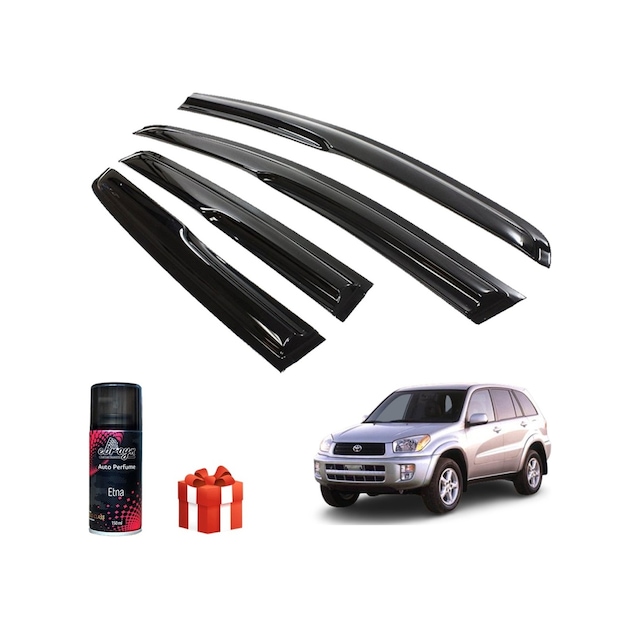 Toyota Uyumlu Rav 4 Mügen Cam Rüzgarlığı 1999-2005 Arası 4 Lü Takım+koku