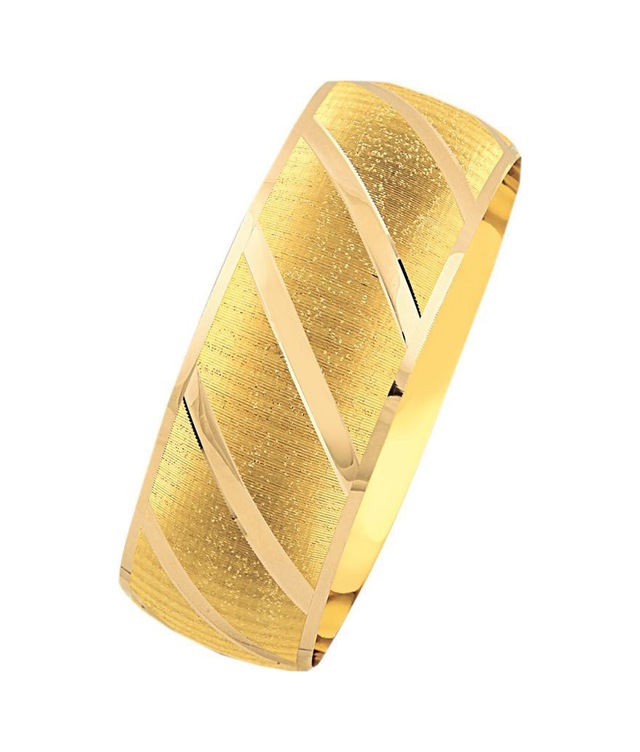 14 Ayar Altın Mega Bilezik 25 Gram Sade Model