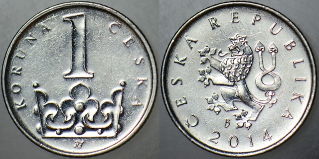Çekya 1 Koruna 2014.