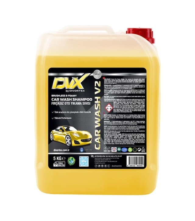 Divortex Car Wash V2 Fırçasız Oto Yıkama Köpüğü 5 Kg.