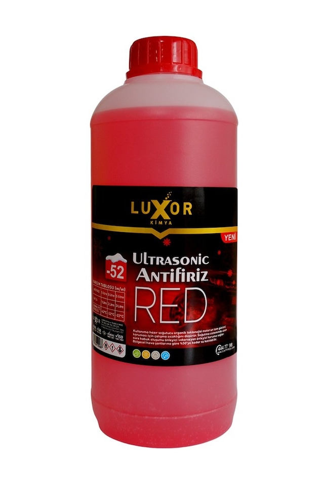 Luxor Kimya 4 Mevsim -52 Derece Ultrasonic Antifiriz 1 L (Üretim Tarihi : 2023)