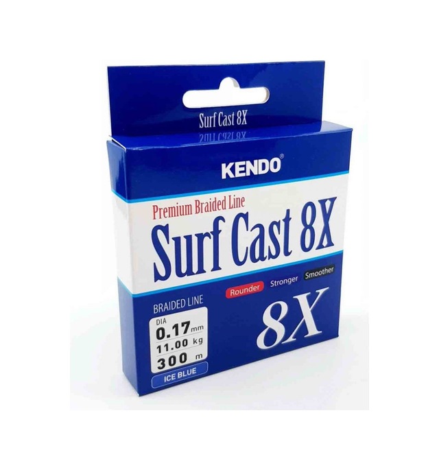 Kendo Surf Cast 8X Fighting 300 Metre Buz Mavisi Renk
