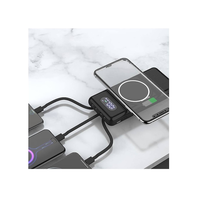 10.000 Mah Taşınabilir Hızlı Şarj Aleti/wireless Powerbank W01 Evimdeyokyok