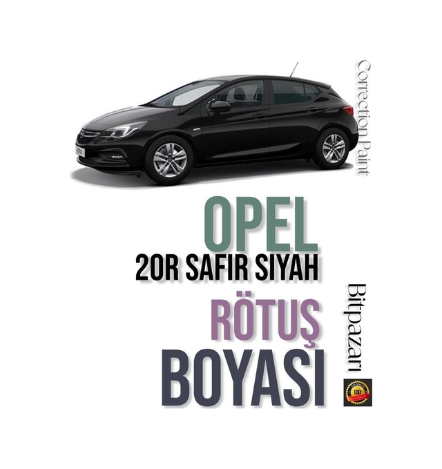 Opel Astra, Corsa, Insignia, Zafira - 20r Black Saffire , Safir Siyah Rötuş Boyası 25ml