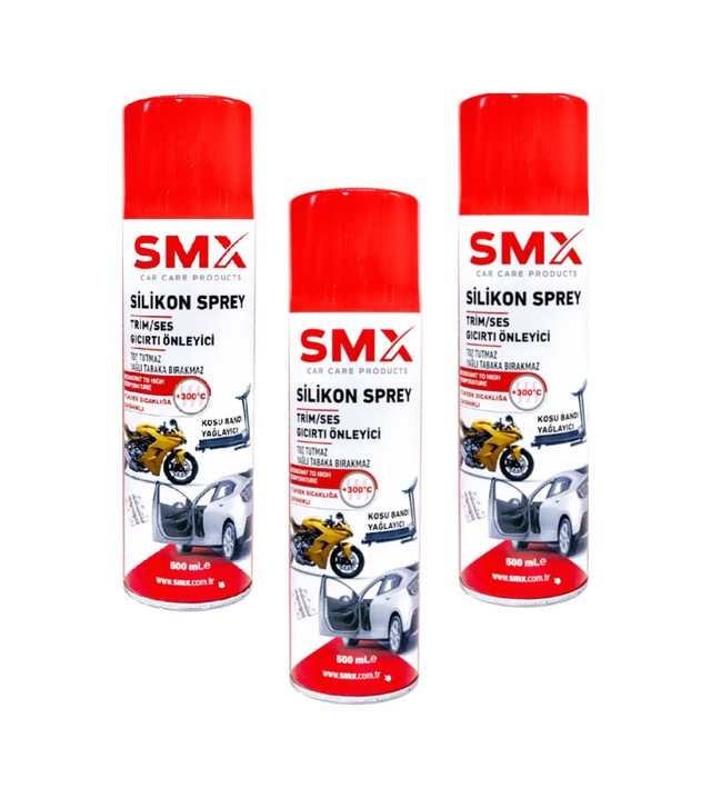 Silikon Yağlayıcı Sprey 500 Ml 3 Adet