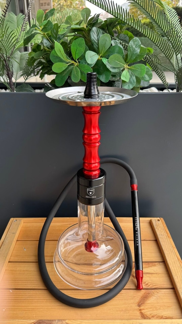 Mac Shisha Small Girne Nargile Takımı Kırmızı