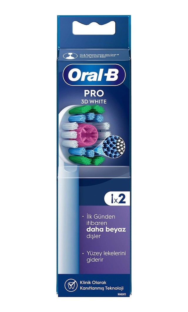 Oral B Şarjlı Yedek Başlık 3 Boyutlu Beyazlık Luxe Diş Fırçası 2'li - 3 Adet Tarı
