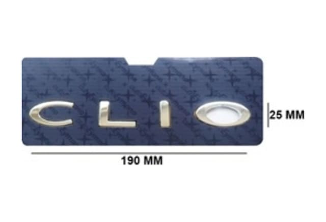 Renault Uyumlu Clio Krom Yazı 25 190 Mm