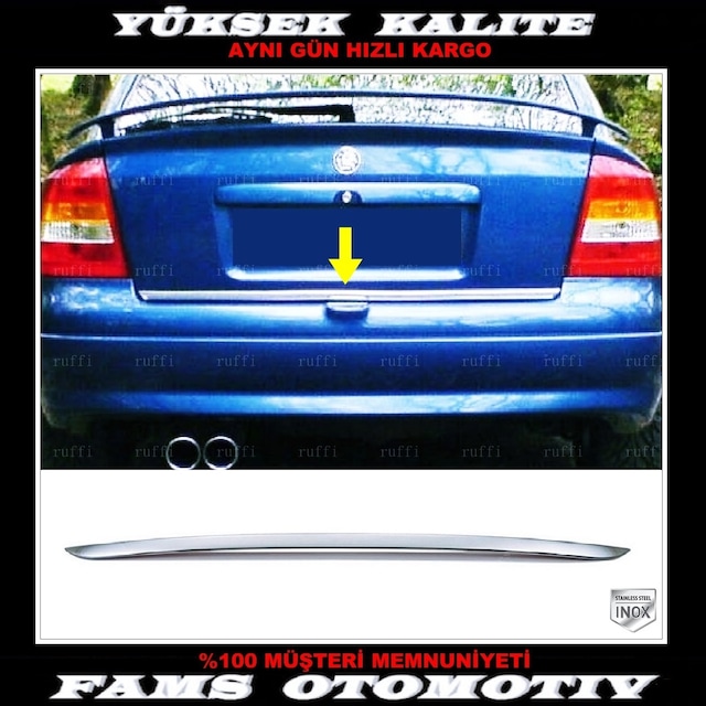 Opel Astra G Krom Bagaj Alt Çıtası 1998-2005 Arası P.Çelik