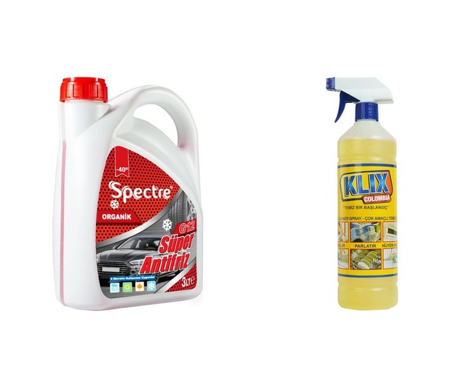 Kırmızı Antifriz + Klix Temizleyici N11.538