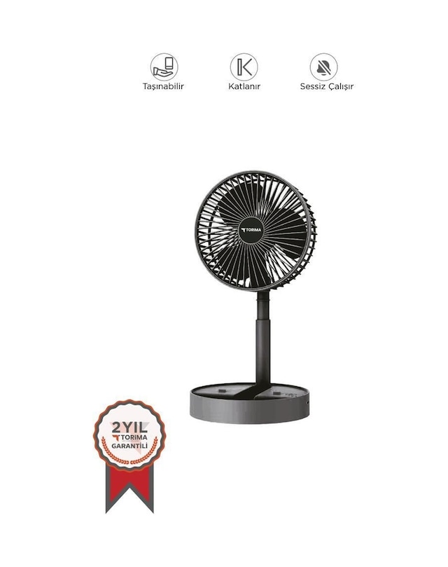 Torima F-06 Mini Fan Vantilatör Masa Fan Siyah