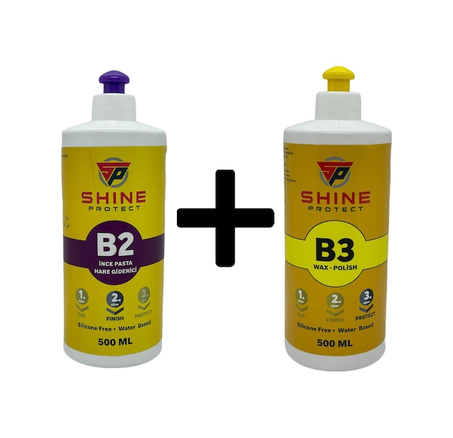 Shine Protect İnce Pasta ve Cila 500ml Seti