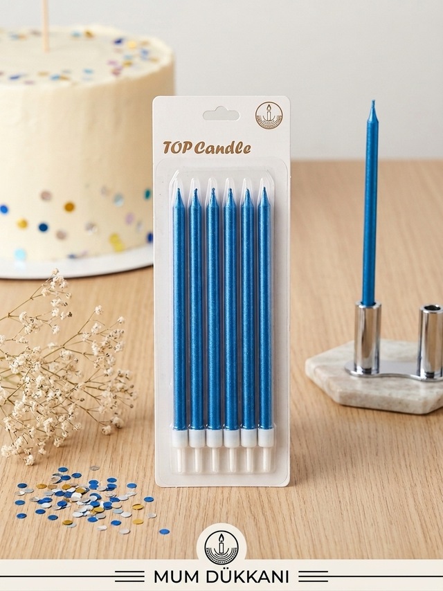 Top Candle Pasta Mumu 6 Adet Doğum Günü Ve Parti Kutlama Seti No:7