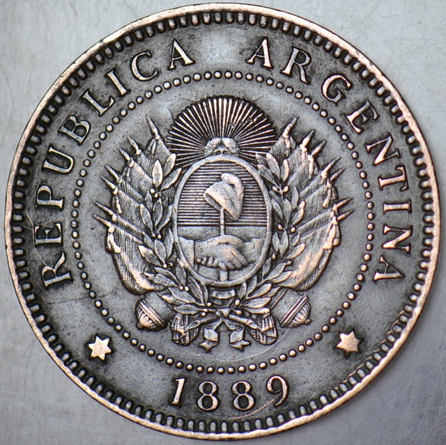 Arjantin 1 Centavo 1889 Nadir.