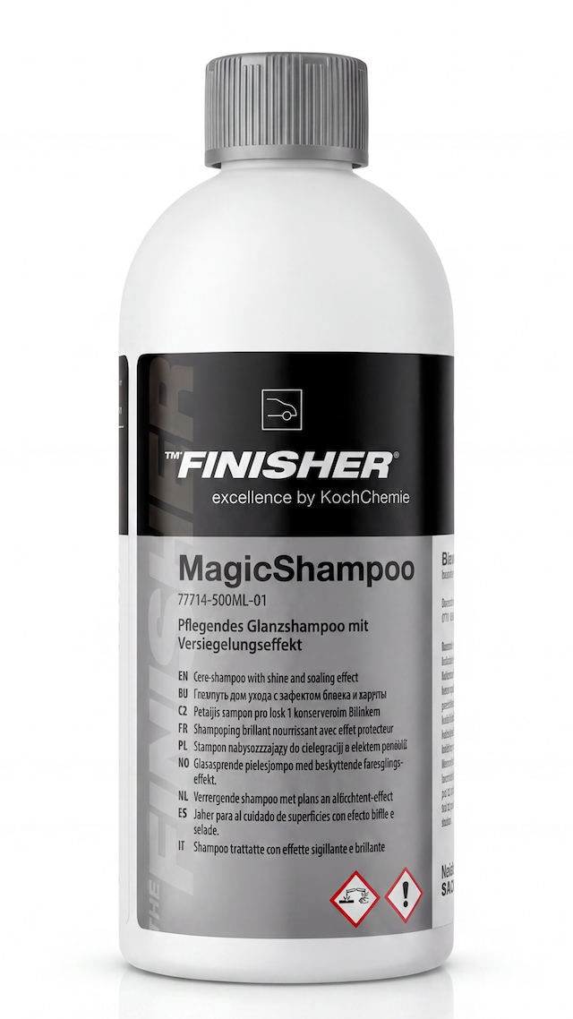 Finisher Magic Shampoo Yüksek Parlaklık Ve Hidrofobik Koruma Etkili Cilalı Oto Şampuanı 500ml.