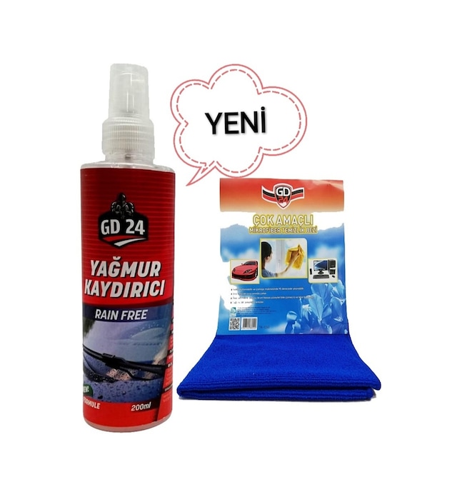 Gd24 Yağmur Kaydırıcı + Mikrofiber Bez