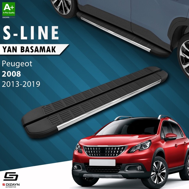 S-dizayn Peugeot 2008 S-line Krom Yan Basamak 173 Cm 2013-2019