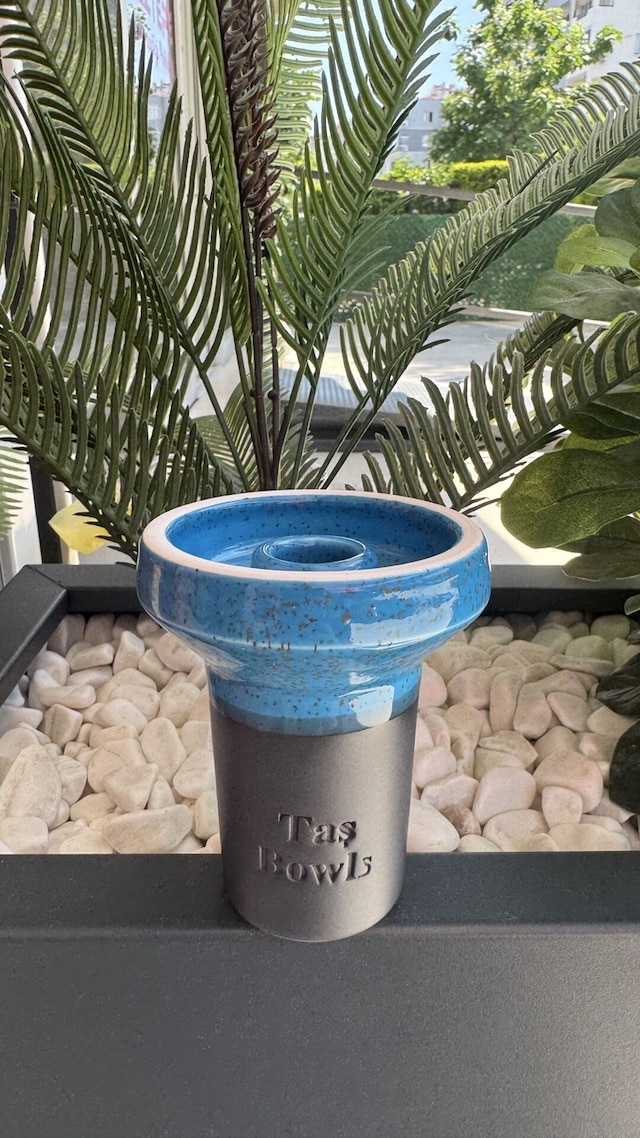 Taş Bowls Nargile Lülesi Phunnel Büyük Boy / Mavi